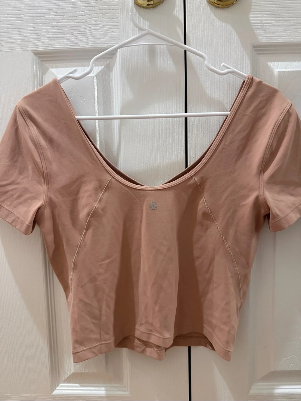 lululemon athletica Dusty Rose V-Neck Crop Top